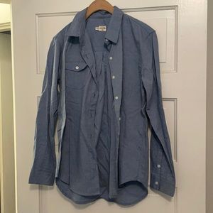 Never worn blue chambray button down